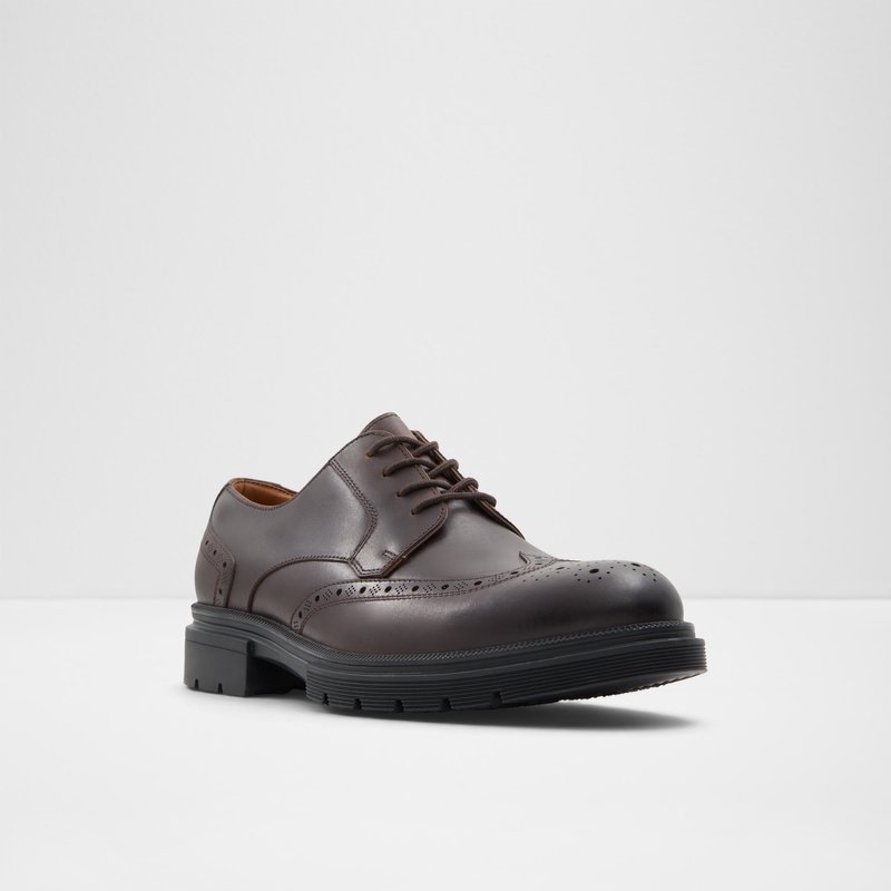 Aldo derby cipele LERMAN LEA SMOOTH - smeđa 3