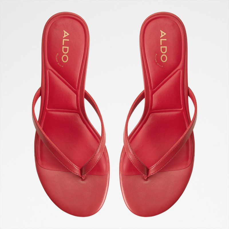 Aldo natikače na srednje visoku petu LIFT SYN SHINY - crvena 5