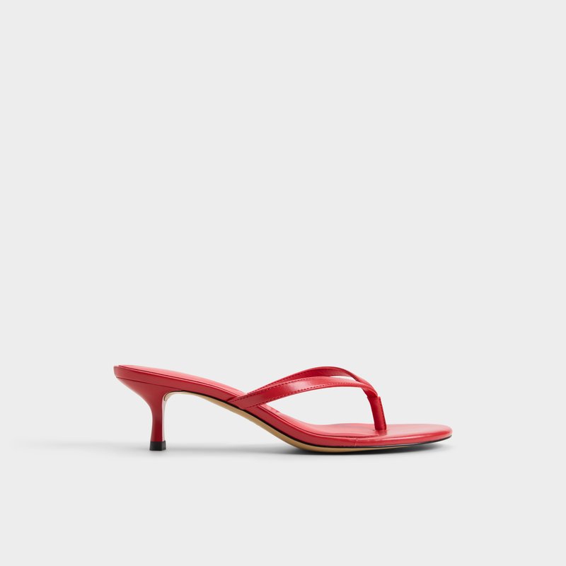 Aldo natikače na srednje visoku petu LIFT SYN SHINY - crvena 1