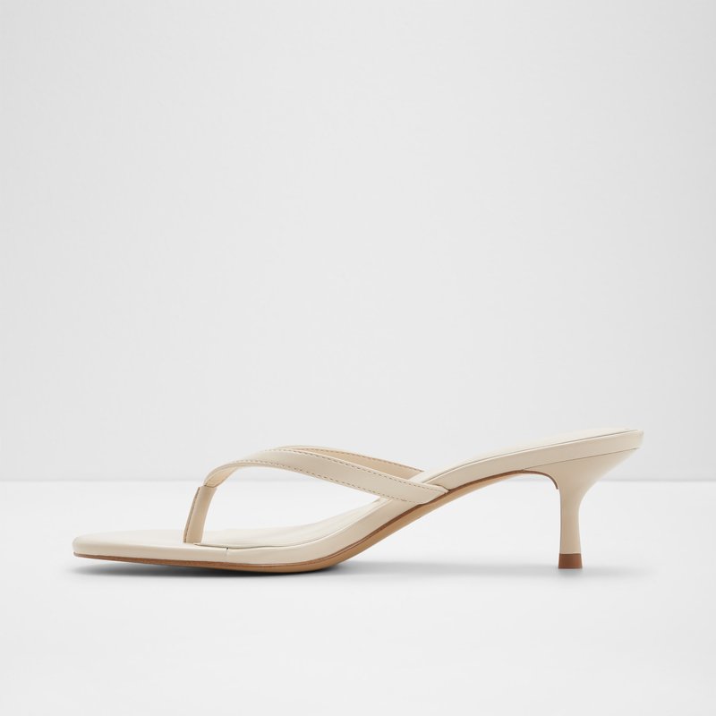 Aldo natikače na srednje visoku petu LIFT SYN SHINY - bijela 6