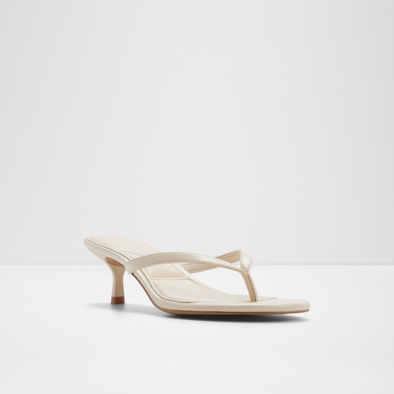 Aldo natikače na srednje visoku petu LIFT SYN SHINY - bijela 3