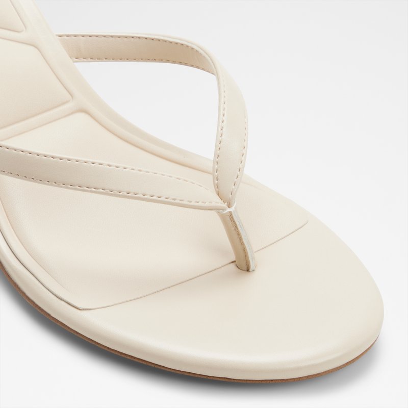 Aldo natikače na srednje visoku petu LIFT SYN SHINY - bijela 4