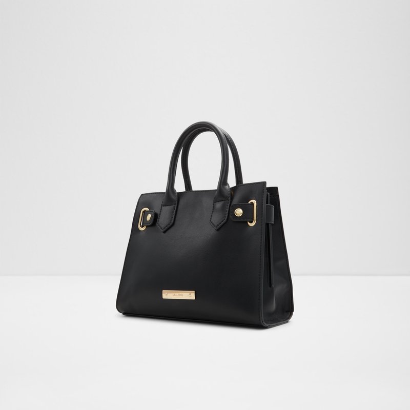 Aldo satchel tprbica za nošenje na ramenu ili u ruci LOCKETTE SYN SMOOTH - crna 2