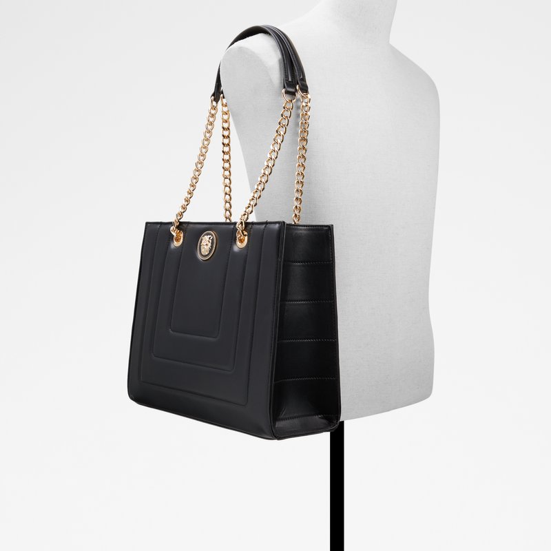 Aldo velika satchel torba LOEI SYN SMOOTH - crna 4