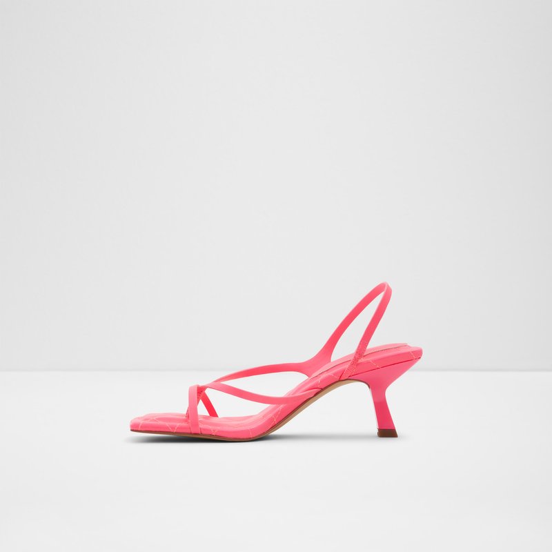Aldo sandale na visoku petu LONI SYN SMOOTH - ružičasta