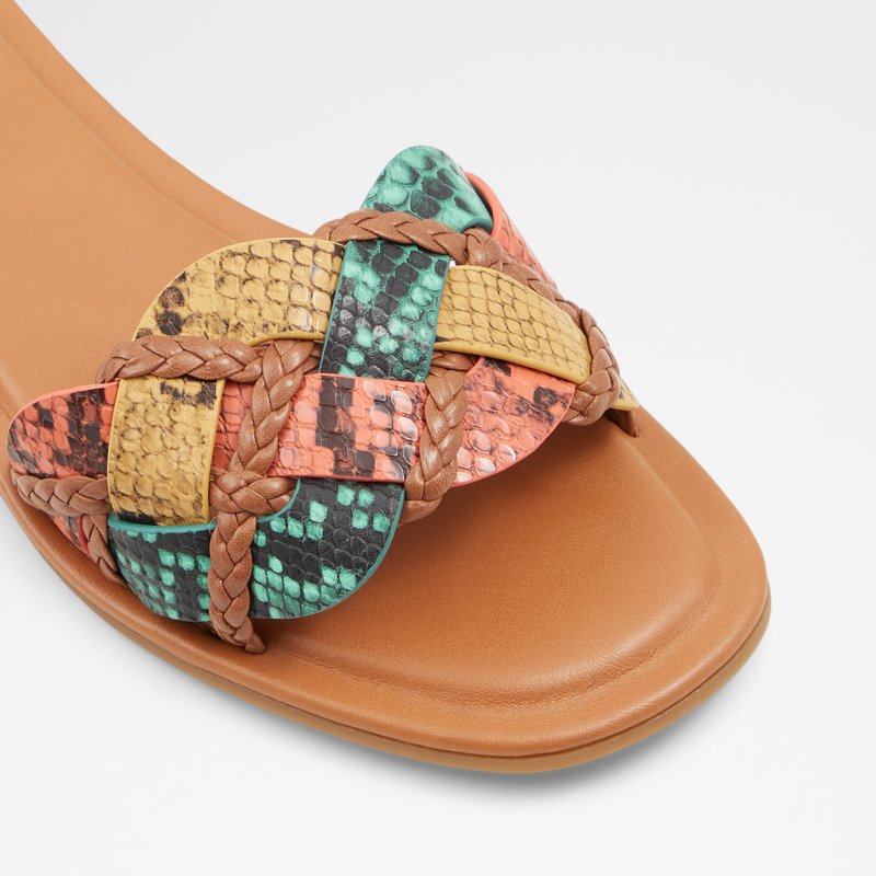 Aldo ravne sandale LOTHELALIAN SYNTHETIC MIX MAT - narančasta 4