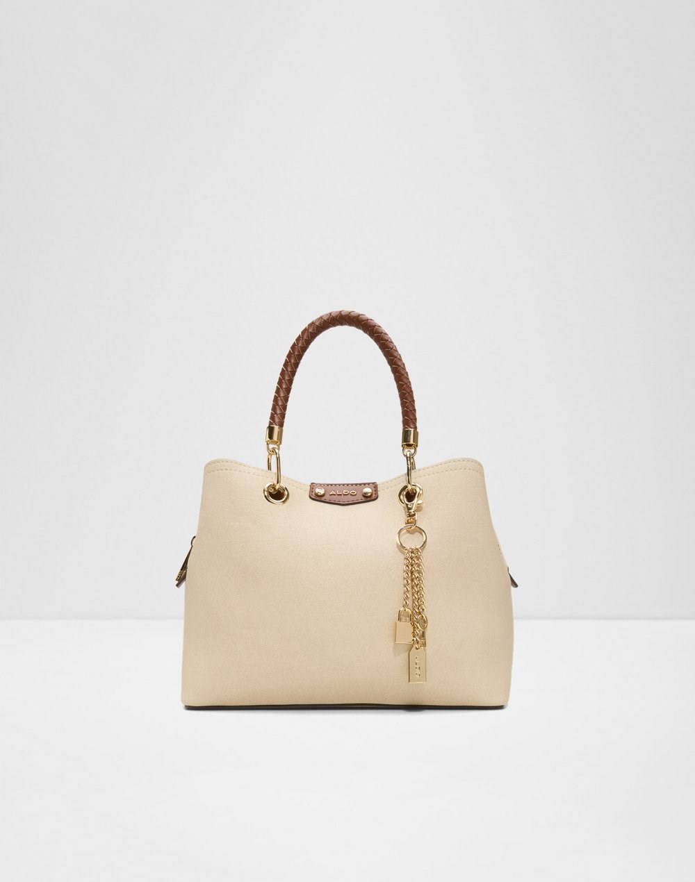 Aldo satchel torbica za nošenje na ramenu ili u ruci LOTHYCAN SYN MIX MAT - bež