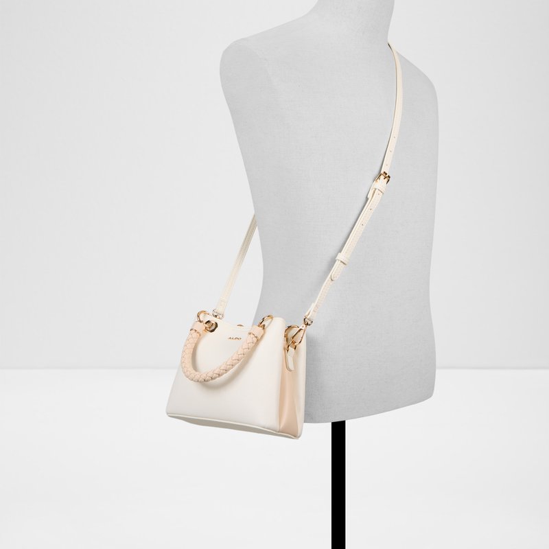 Aldo satchel torbica za nošenje u ruci ili na ramenu LOTHYMINI SYN MIX MAT - bež 3