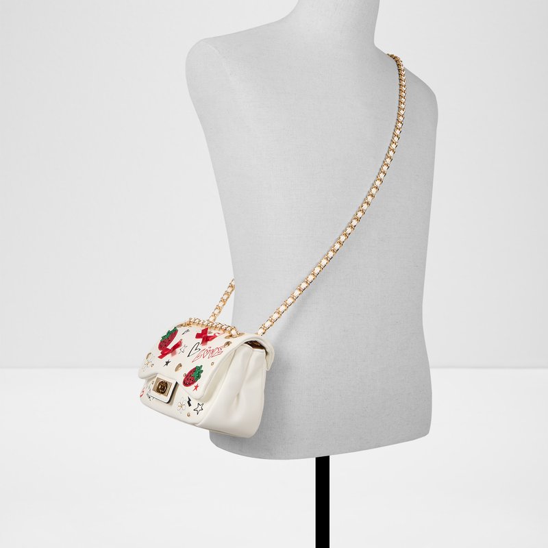 Aldo torbica za nošenje na ramenu LOVEBAG SYN MIX MAT - bijela