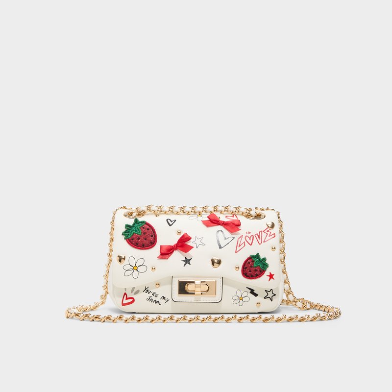 Aldo torbica za nošenje na ramenu LOVEBAG SYN MIX MAT - bijela