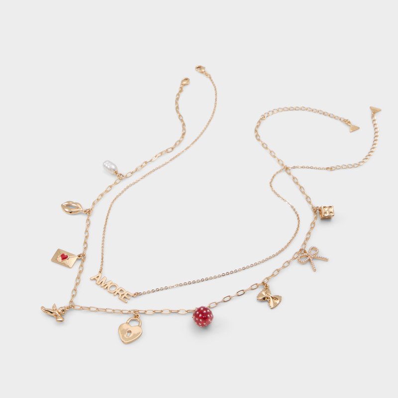 Aldo ogrlica LOVECHARMED - crvena 1