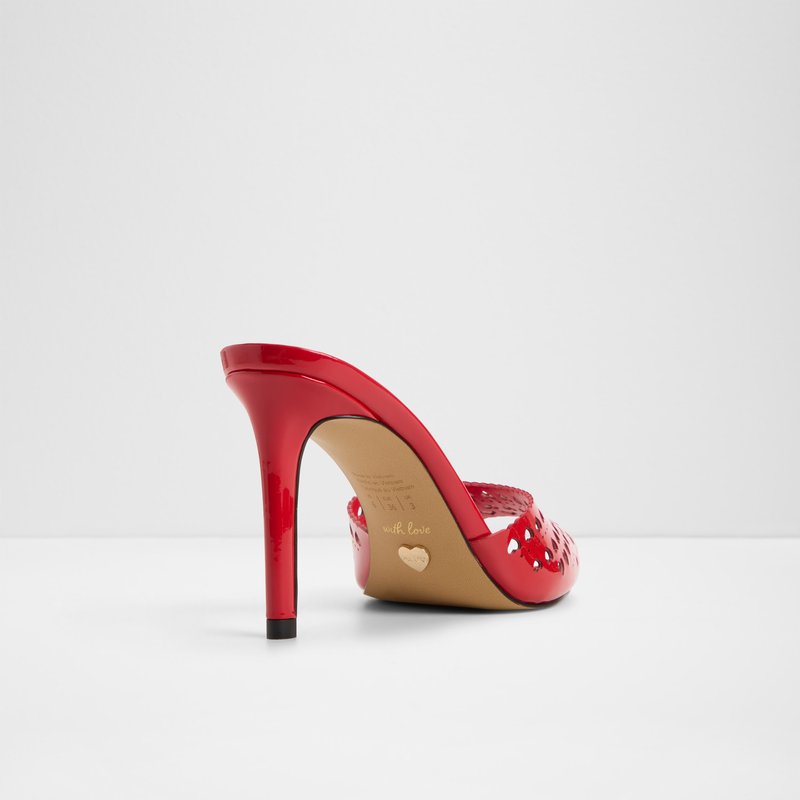 Aldo natikače na visoku petu LOVEMULE SYN LASER CUT - crvena 2