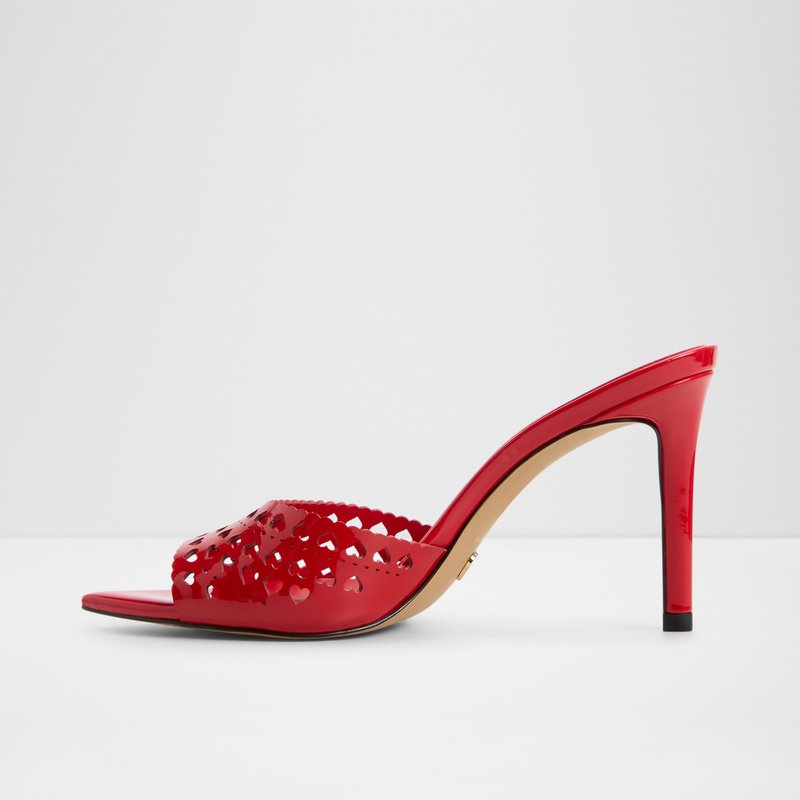 Aldo natikače na visoku petu LOVEMULE SYN LASER CUT - crvena 6