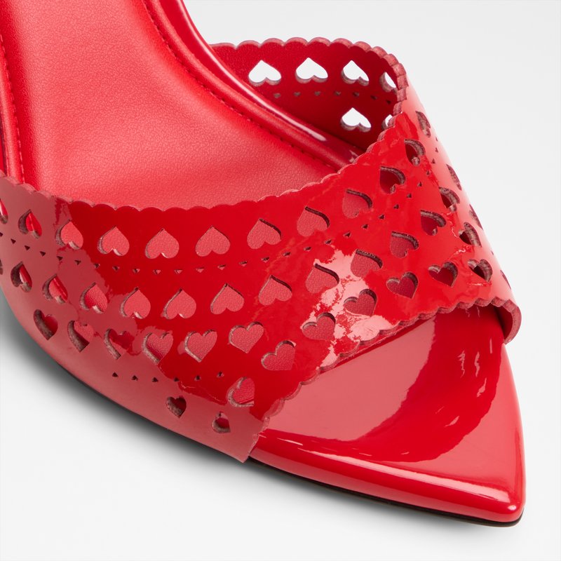 Aldo natikače na visoku petu LOVEMULE SYN LASER CUT - crvena 4