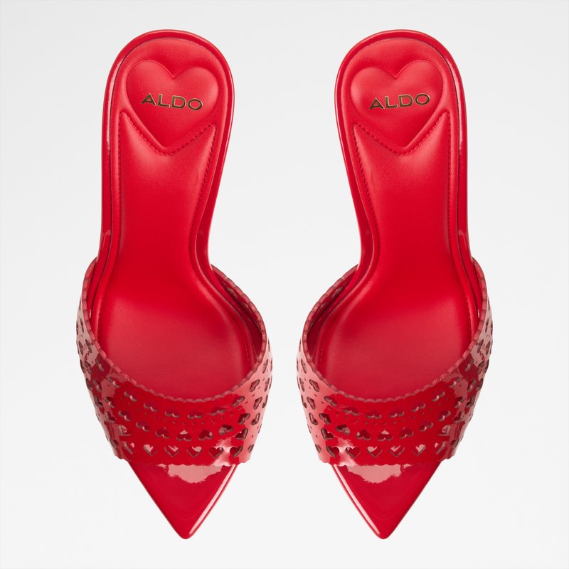 Aldo natikače na visoku petu LOVEMULE SYN LASER CUT - crvena 5