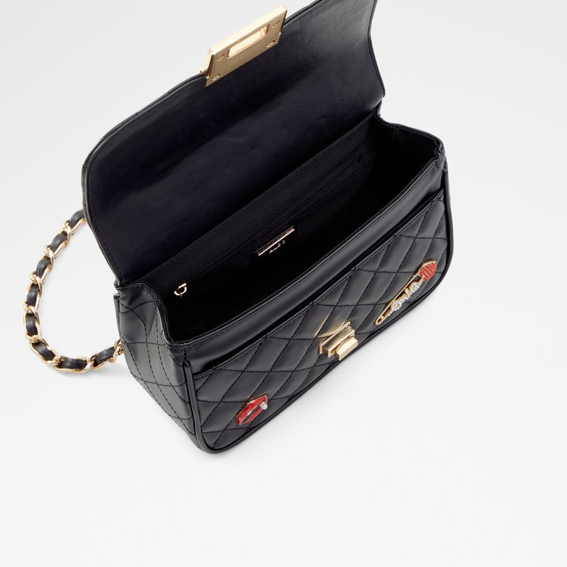 Aldo torba na rame LOVENNE SYN QUILTED - crna 3