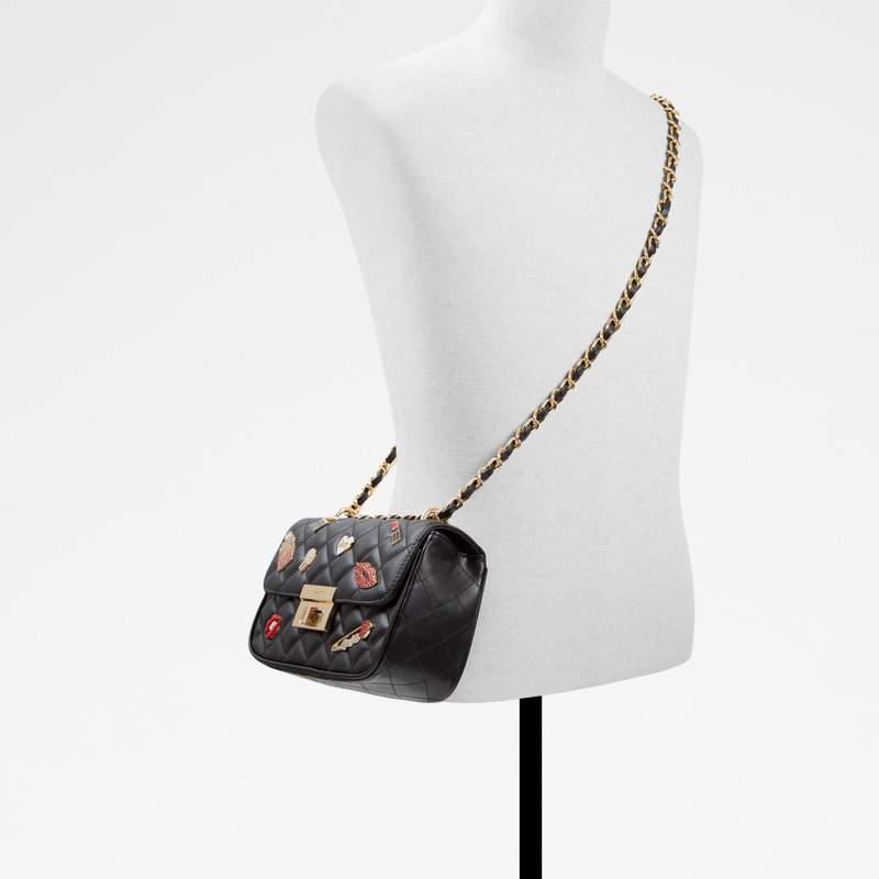 Aldo torba na rame LOVENNE SYN QUILTED - crna 5