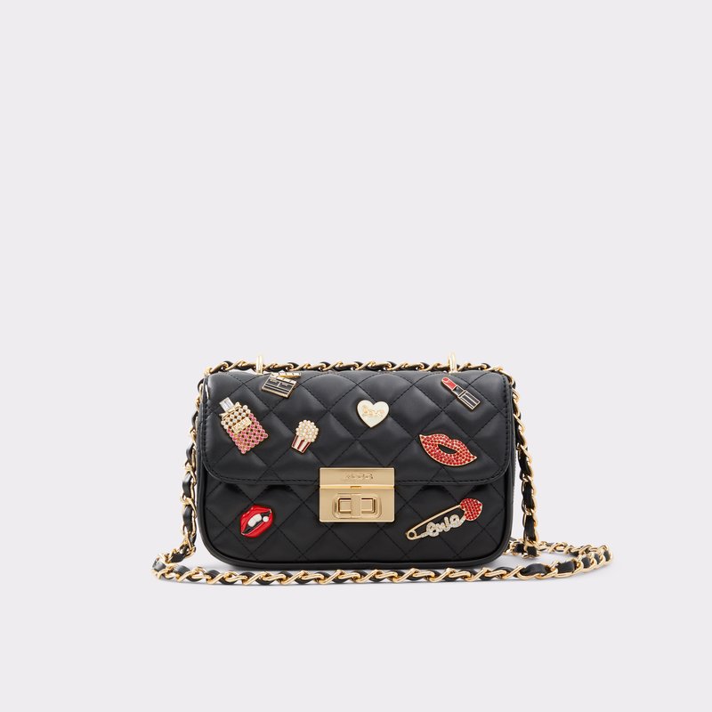 Aldo torba na rame LOVENNE SYN QUILTED - crna 1