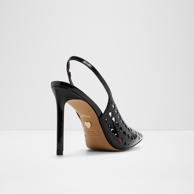 Aldo cipele na visoku petu LOVESLING SYN LASER CUT - crna 2