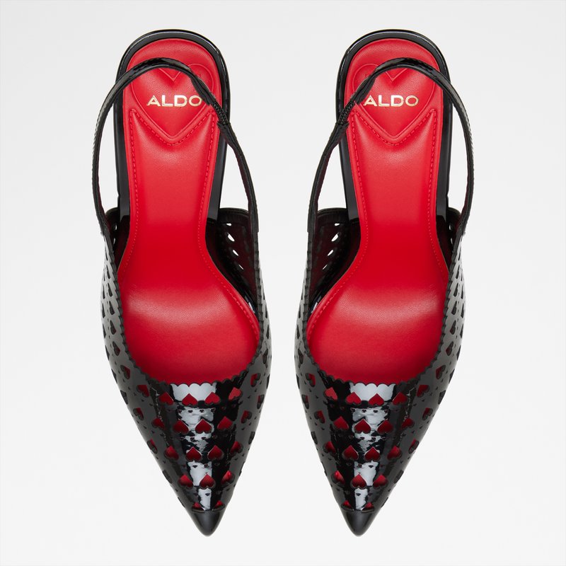 Aldo cipele na visoku petu LOVESLING SYN LASER CUT - crna 5