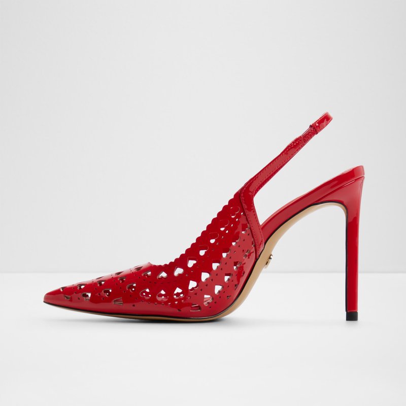 Aldo cipele na visoku petu LOVESLING SYN LASER CUT - crvena 3