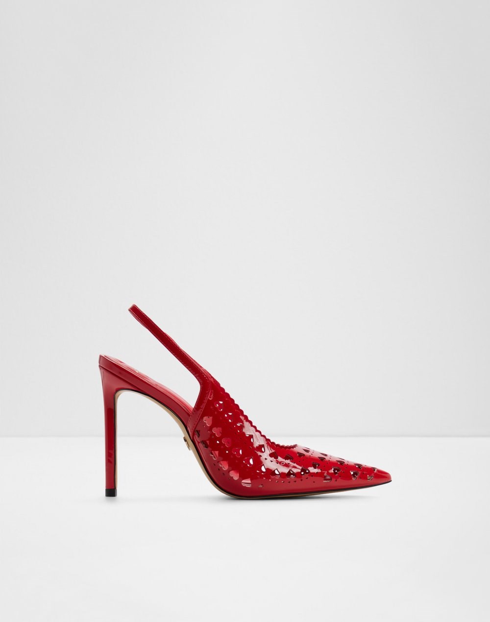Aldo cipele na visoku petu LOVESLING SYN LASER CUT - crvena