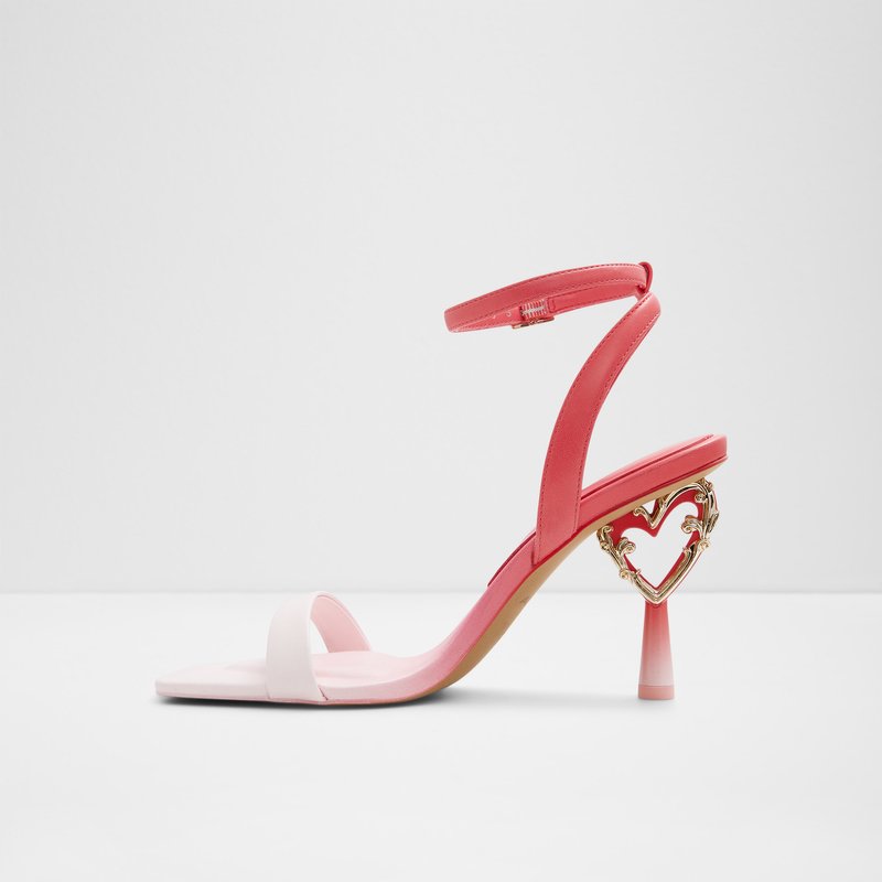 Aldo sandale na visoku petu LOVETHRONE SYN SMOOTH - crvena 3