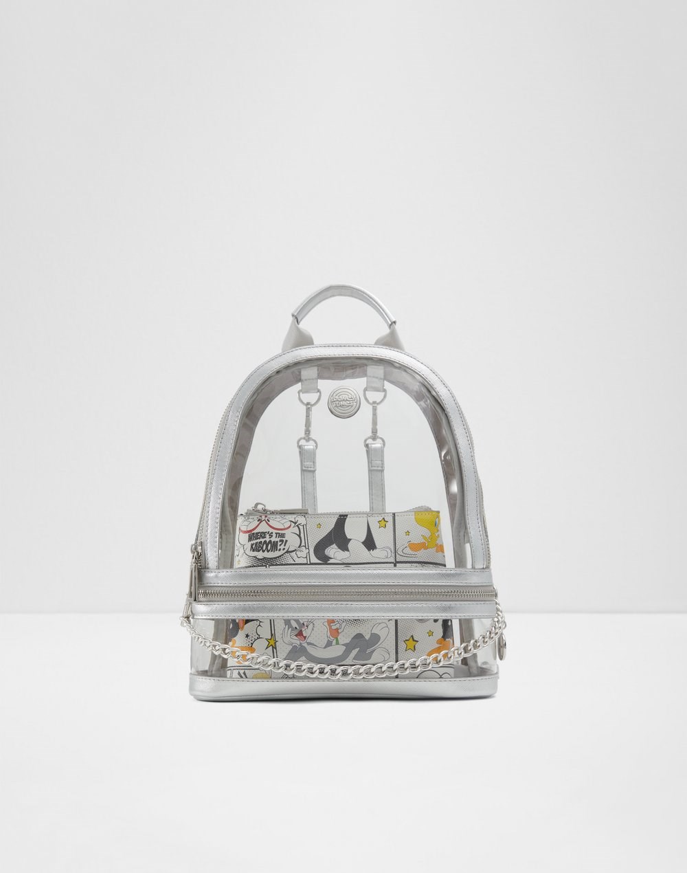 Aldo looney tunes x aldo ruksak LTBACKPACK SYN MIX MAT - srebrna