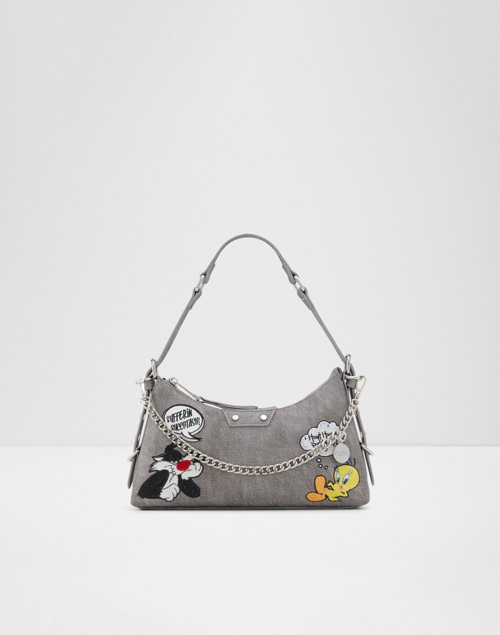 Aldo looney tunes x aldo torbica za nošenje na ramenu LTSHOULDERBAG TEX MIX MAT - siva