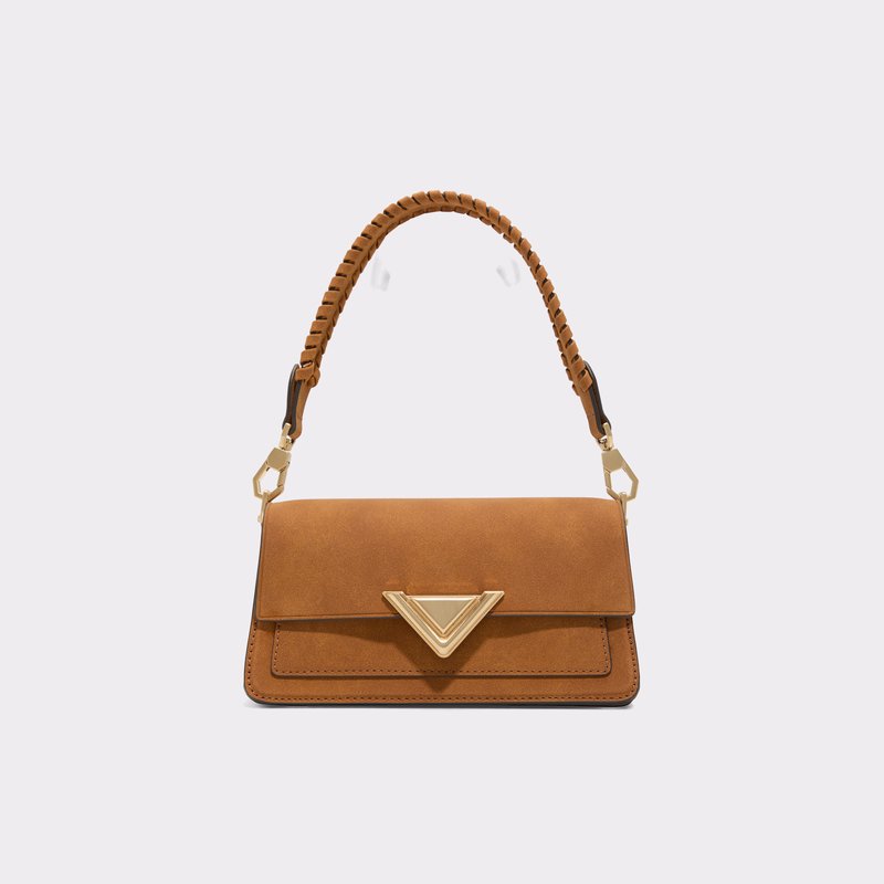 Aldo torbica za nošenje u ruci ili na ramenu LUXEHANDLE SYN MIX MAT - smeđa