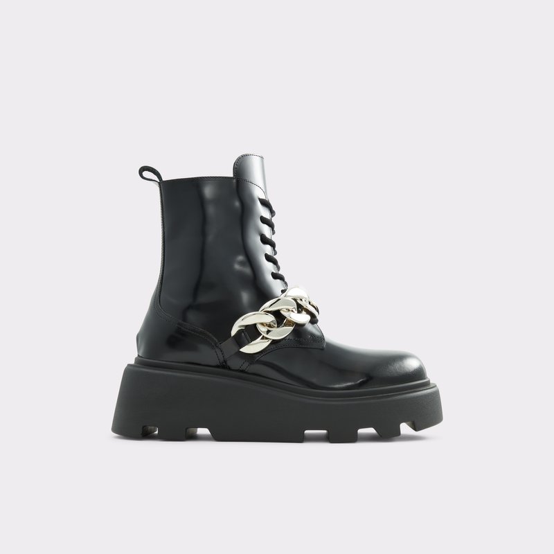 Aldo gležnjače LUXSTRIDE LEA SHINY - crna 1
