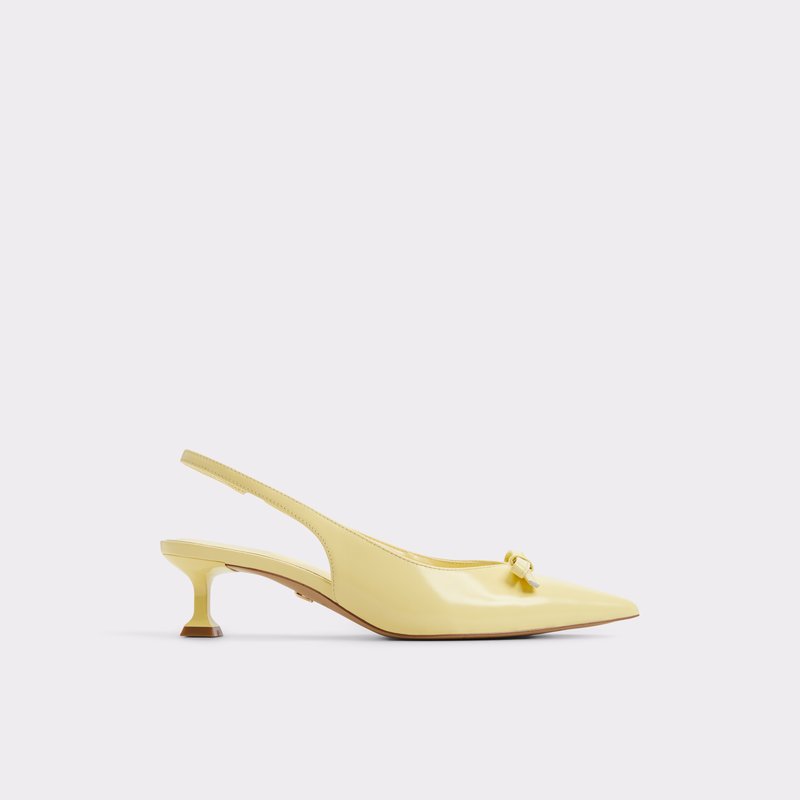 Aldo cipele na srednje visoku petu LUXURIANT LEA SHINY - žuta