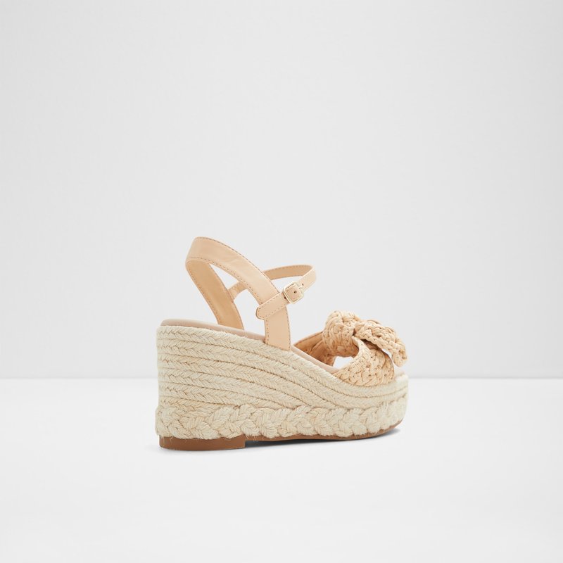 Aldo espadrile na povišeni potplat MACRAMA TEX CROCHET - bež 6