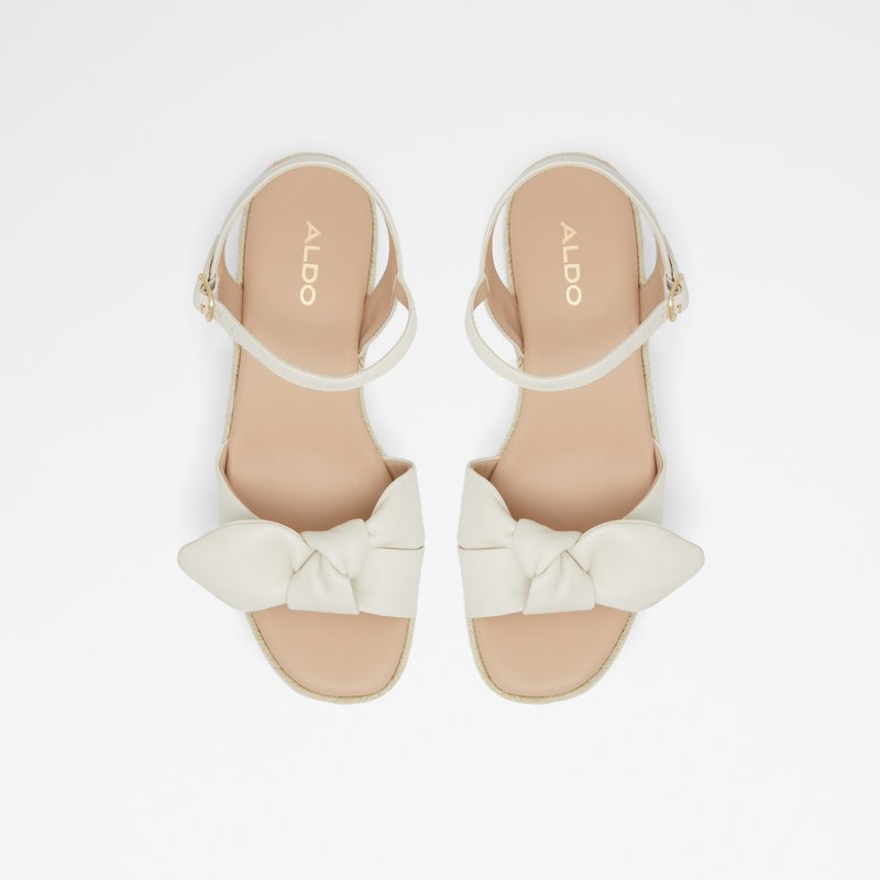 Aldo espadrile na punu petu MACRAMA SYN SMOOTH - bijela 5