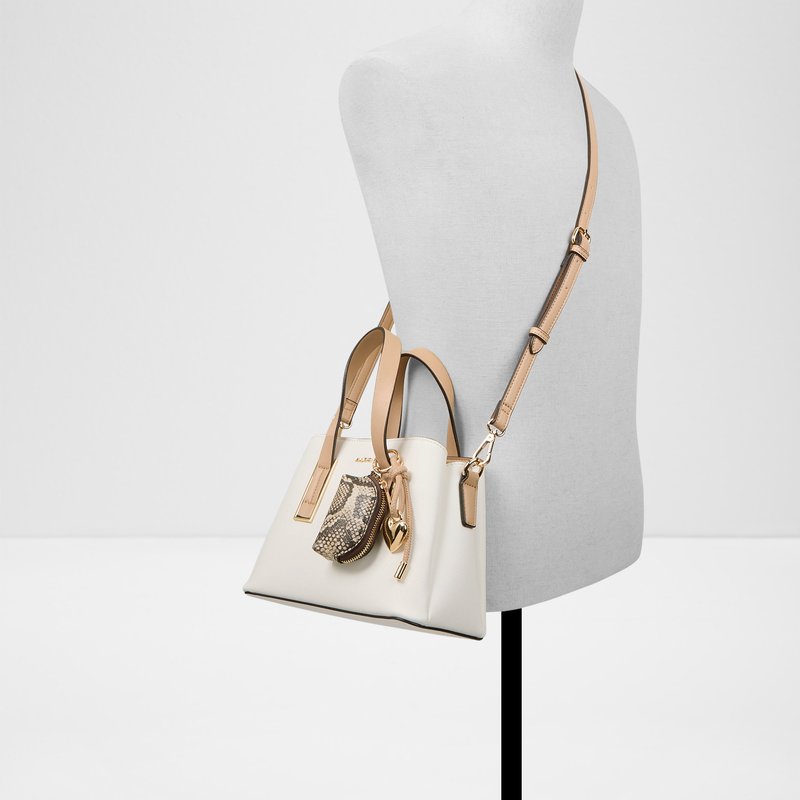 Aldo satchel torbica za nošenje u ruci ili na ramenu MAELIABAG SYN MIX MAT - bijela 3