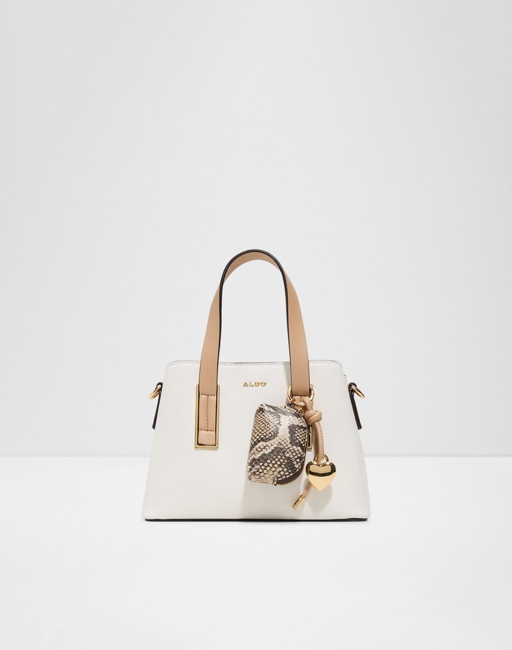 Aldo satchel torbica za nošenje u ruci ili na ramenu MAELIABAG SYN MIX MAT - bijela