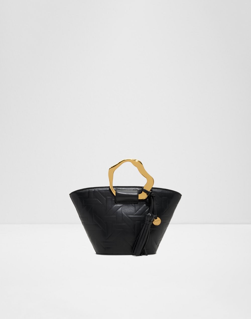 Aldo satchel torbica za nošenje na ramenu ili u ruci MALEDE SYN MIX MAT - crna