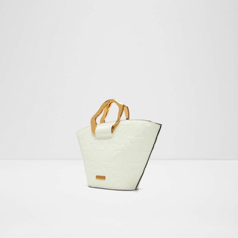 Aldo satchel torbica za nošenje na ramenu ili u ruci MALEDE SYN MIX MAT - bijela 2