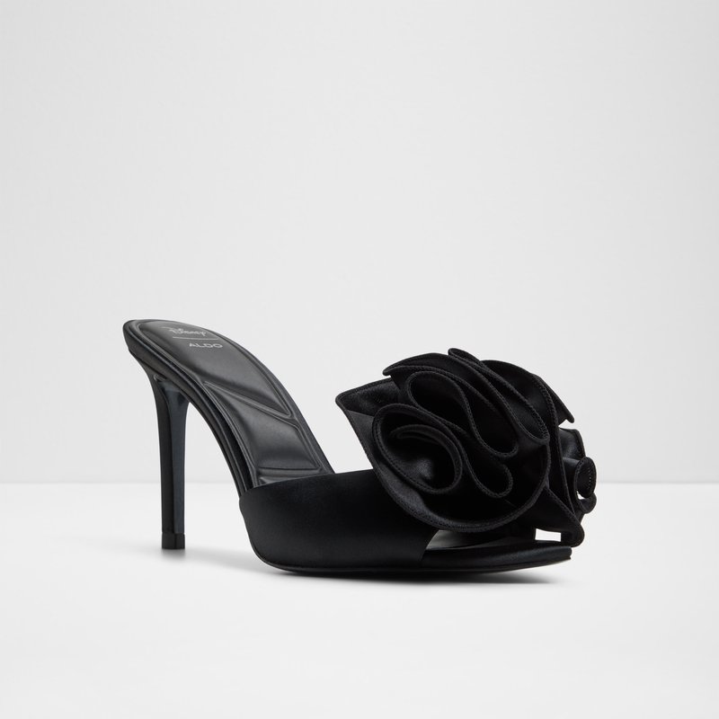 Aldo disney x aldo natikače na visoku petu MALEFICIENTMULE TEX SATIN - crna 4