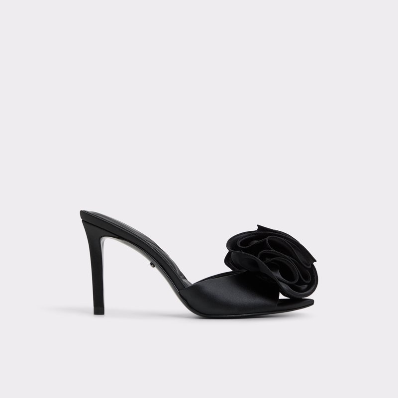 Aldo disney x aldo natikače na visoku petu MALEFICIENTMULE TEX SATIN - crna 1