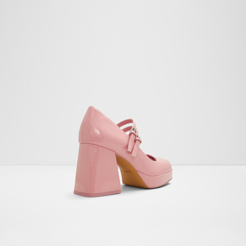 Aldo cipele na srednje visoku petu MANDA SYN PATENT - ružičasta 2