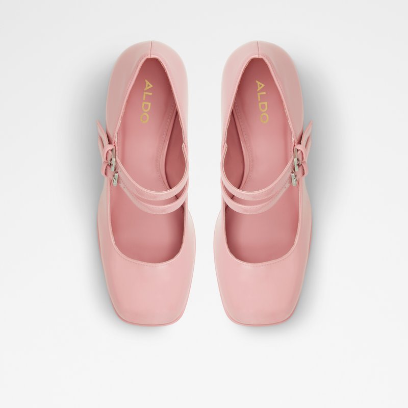 Aldo cipele na srednje visoku petu MANDA SYN PATENT - ružičasta 6