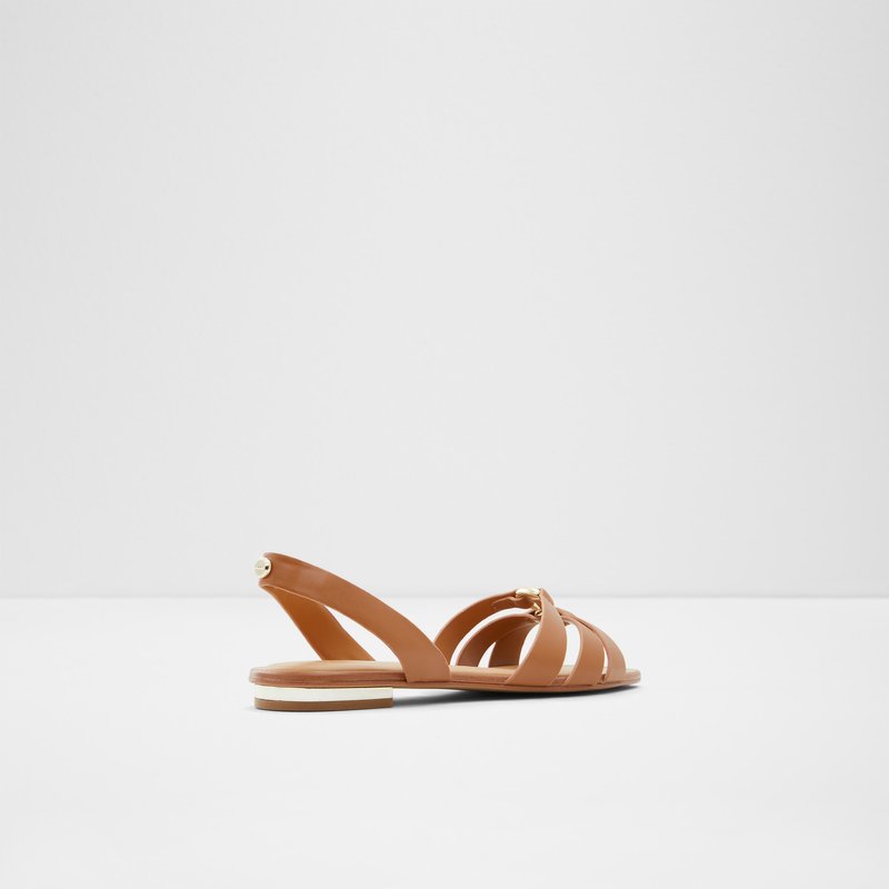 Aldo ravne sandale MARASSI SYN SMOOTH - smeđa 6