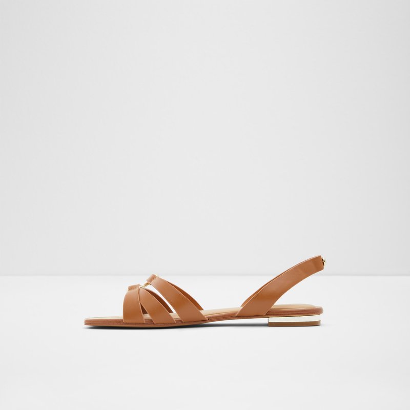 Aldo ravne sandale MARASSI SYN SMOOTH - smeđa 2