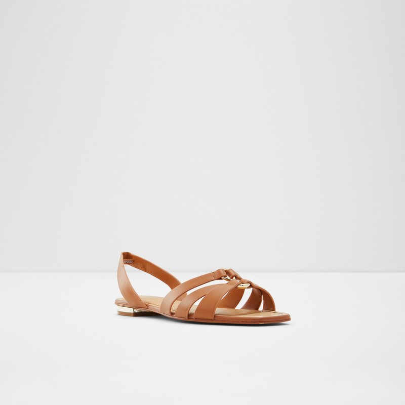 Aldo ravne sandale MARASSI SYN SMOOTH - smeđa 3
