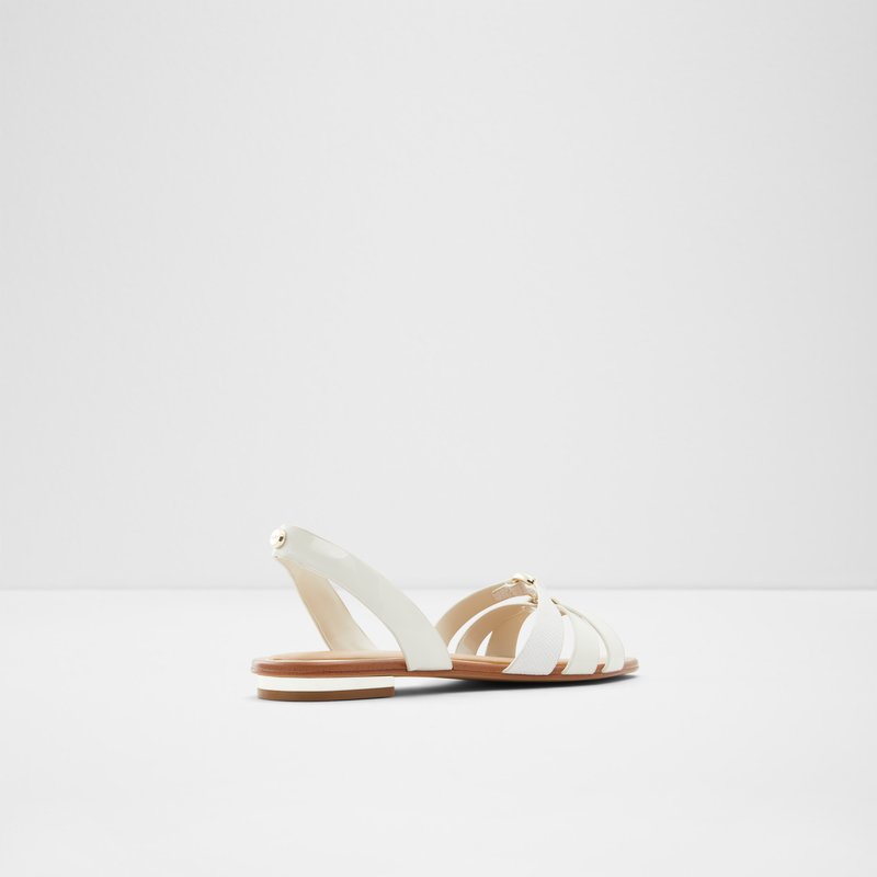 Aldo ravne sandale MARASSI SYN MIX MAT - bijela 2