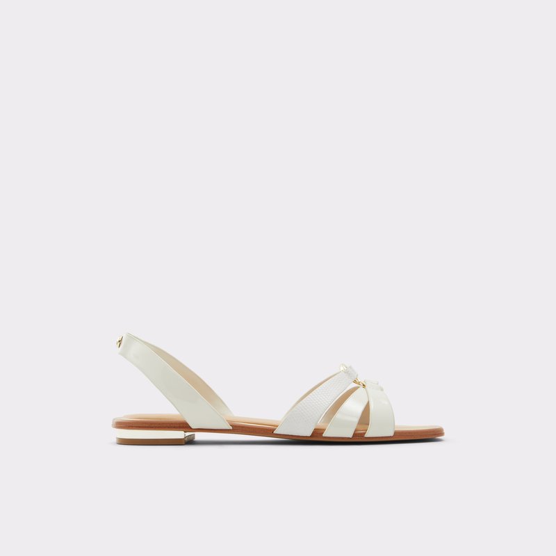 Aldo ravne sandale MARASSI SYN MIX MAT - bijela 1