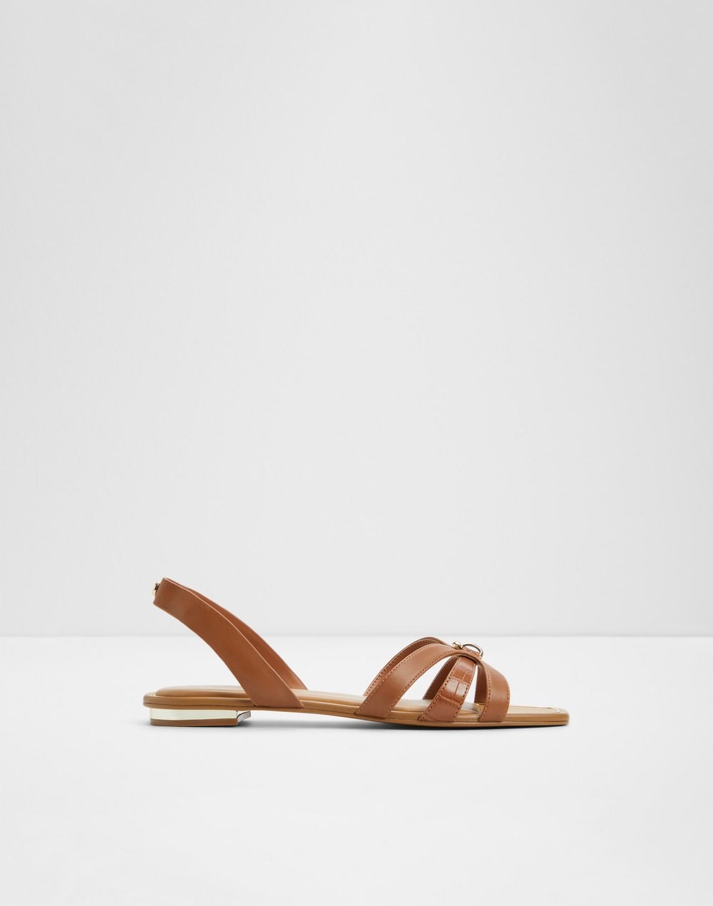 Aldo ravne sandale MARASSITA SYN SMOOTH - smeđa