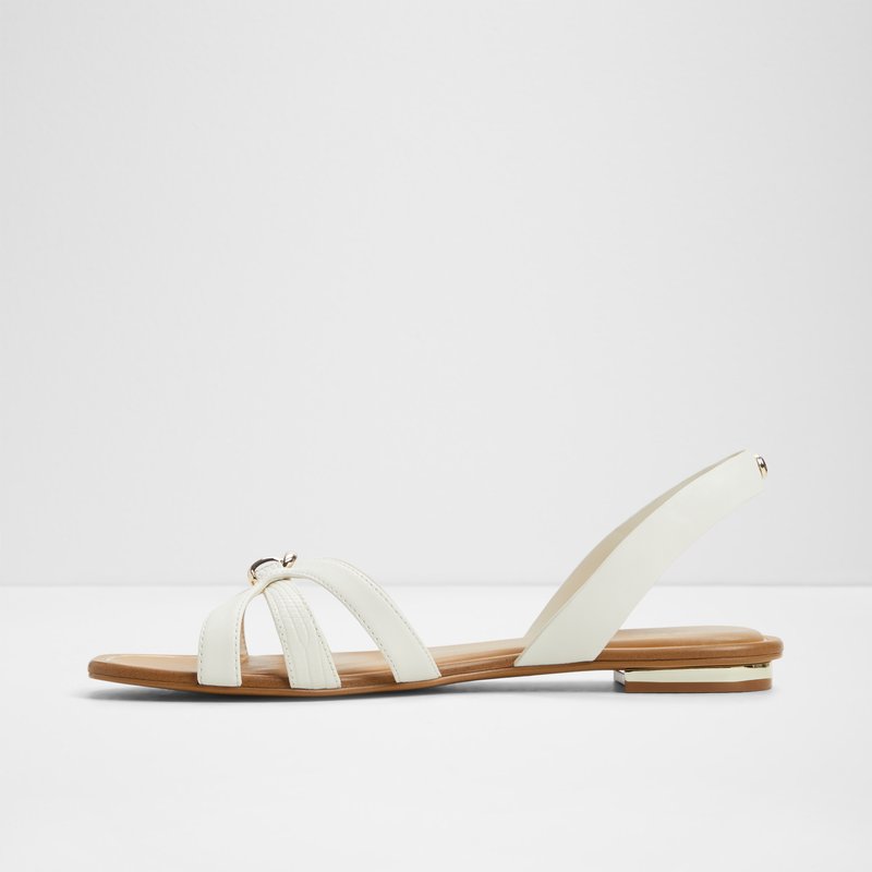 Aldo ravne sandale MARASSITA SYN SMOOTH - bijela 2