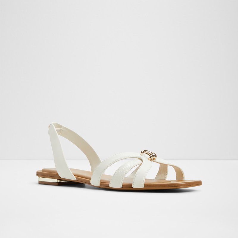 Aldo ravne sandale MARASSITA SYN SMOOTH - bijela 3